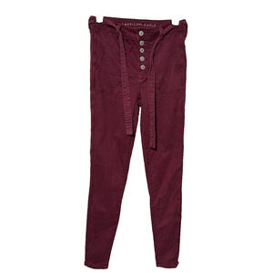 American Eagle Women's 4Long Super High Rise Jegging Skinny Jeans Button Fly